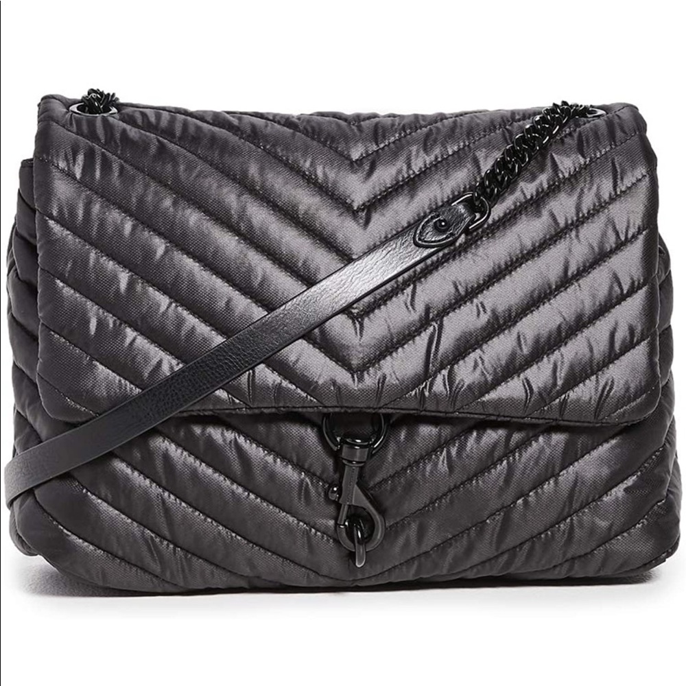 Rebecca Minkoff Edie Nylon Jumbo flap shoulder bag. NEW with tags